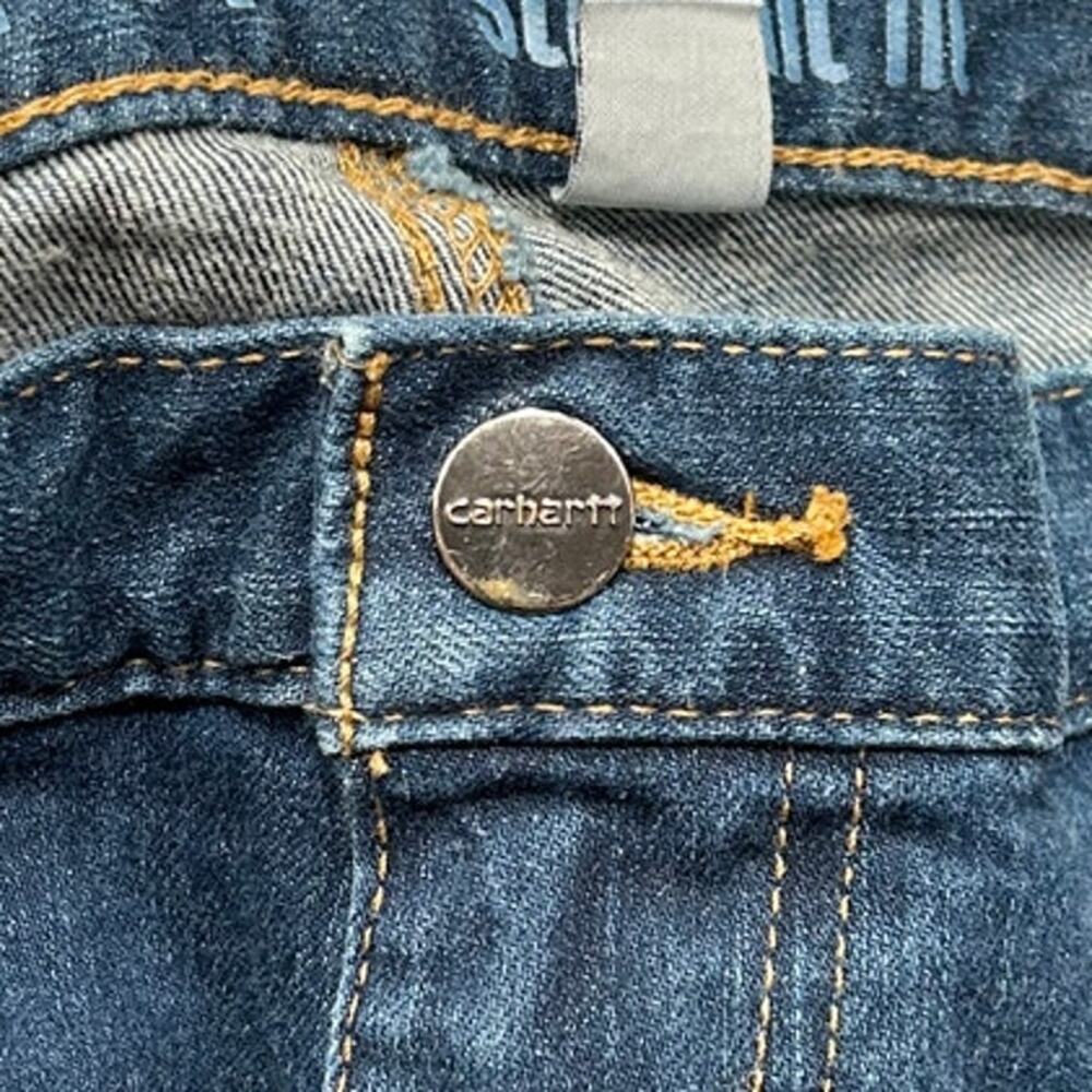 Carhartt Rugged Flex Straight Fit Jeans 42x30 Mens Dark Wash - Picture 5 of 9